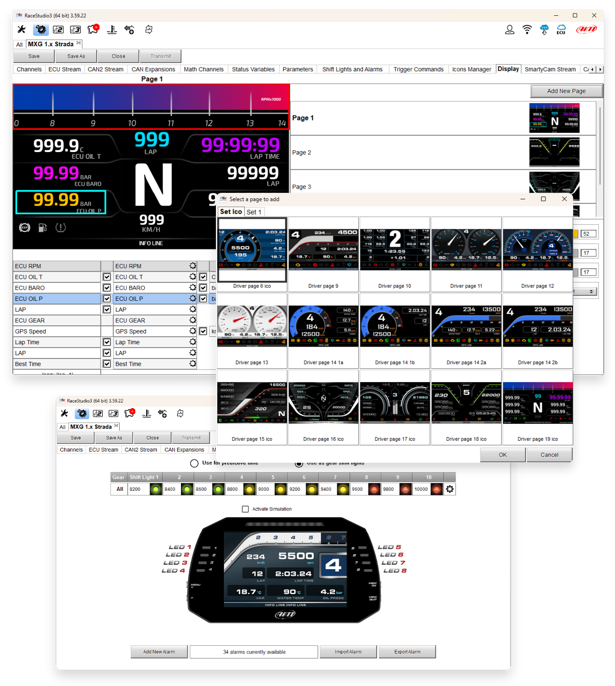 Race Studio 3スクリーン